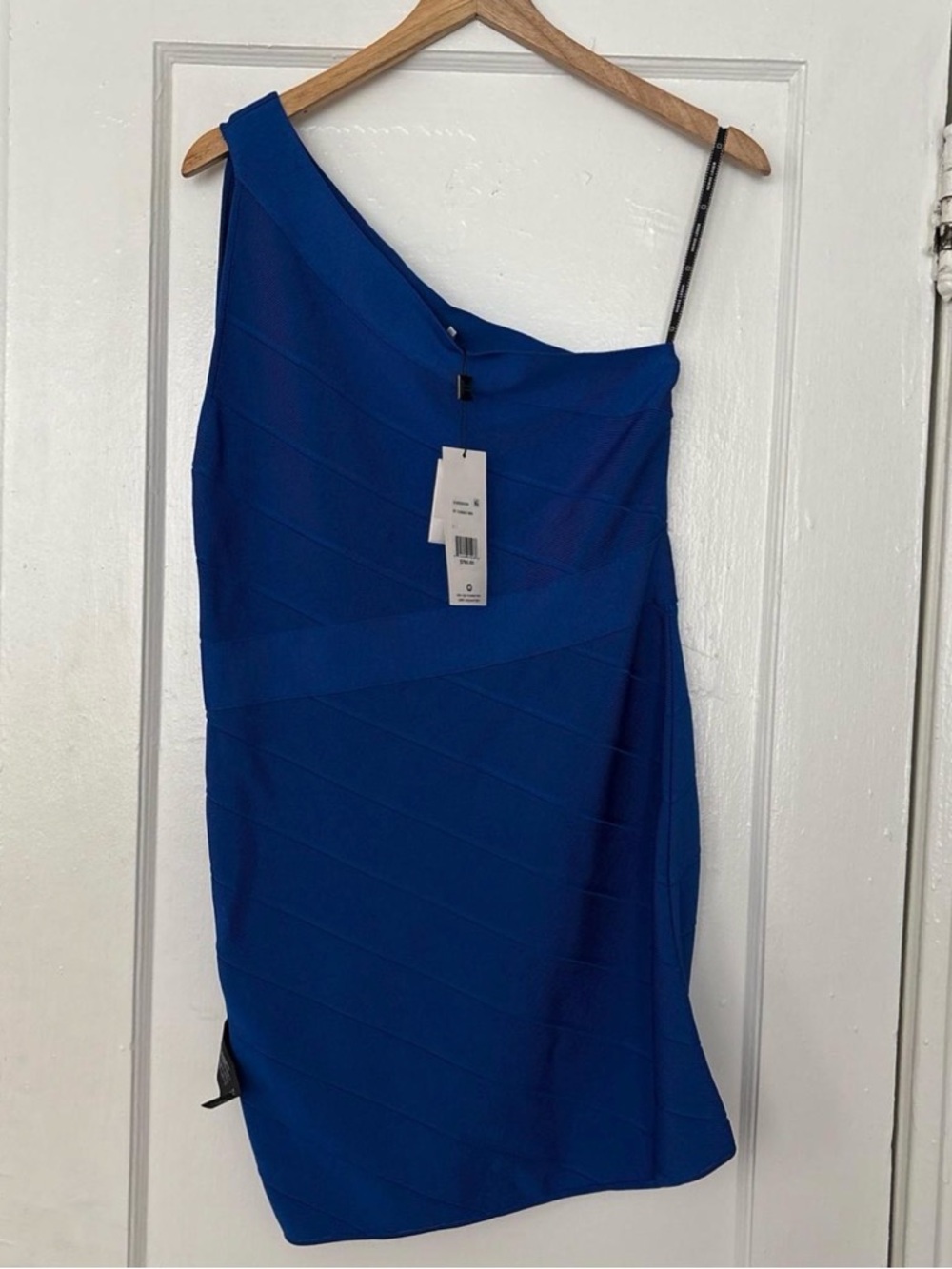 NWT one shoulder Herve Leger bandage dress